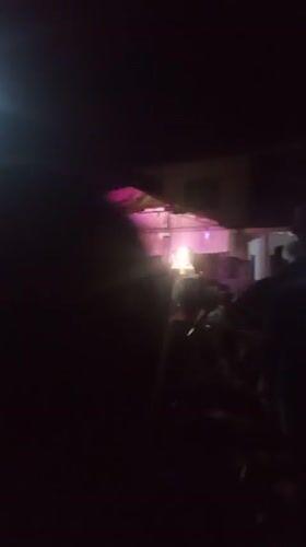 Nighttime stage event lights up Ayere, Nigeria
