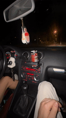 Nighttime car ride documented in Sliven, Bulgaria