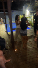 Birthday celebration captured at outdoor Playa del Carmen venue