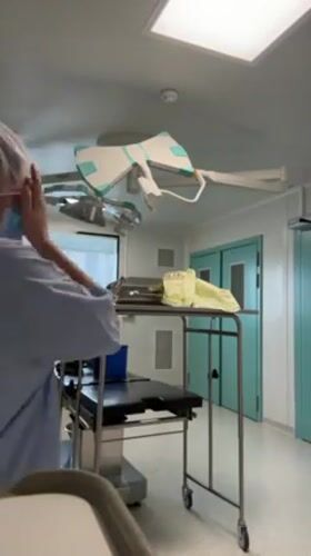 Medical staff routine activities captured at Tourcoing hospital