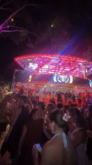 Fire shows and fireworks light up Koh Samui beach party