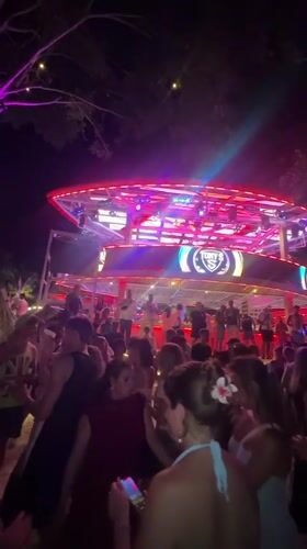Fire shows and fireworks light up Koh Samui beach party