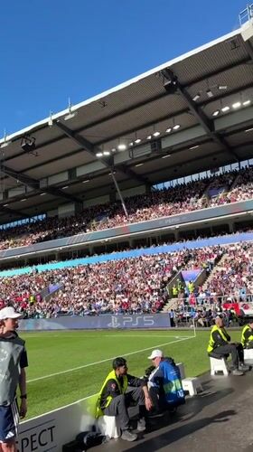 Soccer match draws packed crowd to Oslo stadium
