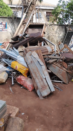 Scrap pile documented in Akwa Etiti, Nigeria