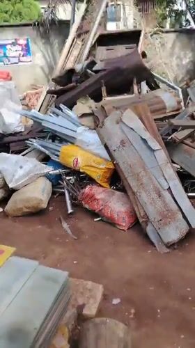 Scrap pile documented in Akwa Etiti, Nigeria