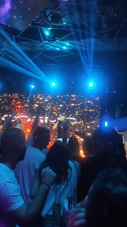 Rap performance on stage at Cosmo, Plovdiv