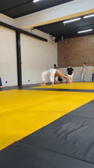 Children practice martial arts in Krasnoyarsk gymnasium