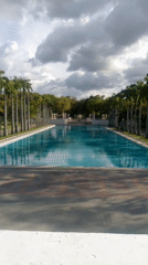 Evening visitors gather at Caracas memorial park and monument complex