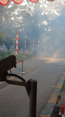 Independence Day festivities and fogging operations in Kebalen, Indonesia