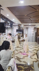 Traditional dance and food event held in Bishkek banquet hall
