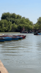 Saturday morning recreation unfolds along Tel Aviv's Yarkon River