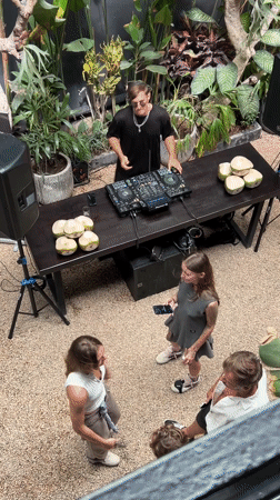 DJ performs at outdoor event in North Kuta