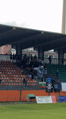 Soccer match draws spectators to stadium in Lovech, Bulgaria