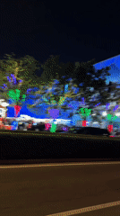Nighttime street activity captured in Beijing's Chaoyang District
