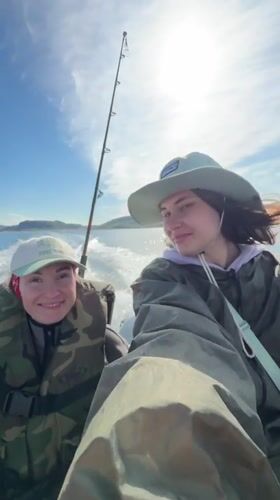 Boat trip off the Arctic coast near Teriberka, Russia