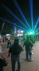 Nighttime street festival lights up Kasiyan, Indonesia
