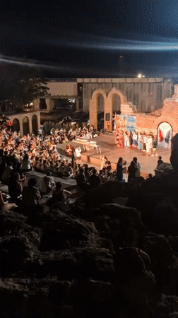 Inspiration Wave festival night at Nesebar's ancient amphitheatre