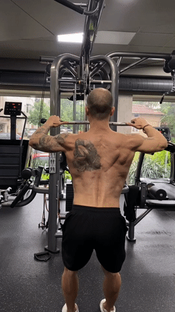 Early morning gym workout documented in Pleven, Bulgaria