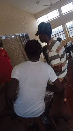 Inside a Nigerian classroom and its surrounding campus grounds