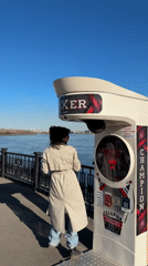 Morning pizza gathering by Yenisey River in Krasnoyarsk