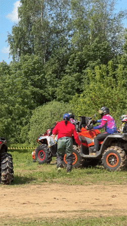 ATV group gathering documented in Khimki outdoor area