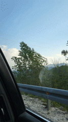 Driver records scenic mountain journey in Montenegro