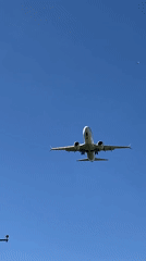 Aircraft with landing gear down spotted over Luxembourg