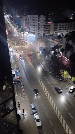 Rainy evening documented in Meknes, Morocco