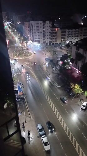 Rainy evening documented in Meknes, Morocco