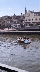 Boat parade draws crowds to Alkmaar canals during festival