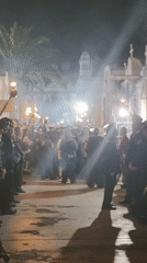 Nighttime torch procession observed near cemetery in Iquique, Chile