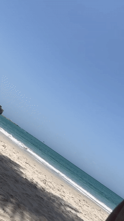 Calm beach day documented at Pampatar, Venezuela
