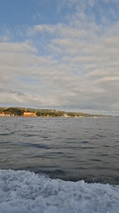 Boat journey filmed off Nusa Penida coast overnight