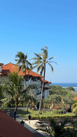 Early morning at Bali resort in Kuta Selatan