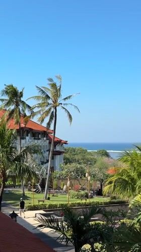 Early morning at Bali resort in Kuta Selatan