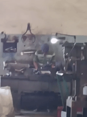 Late-night metalworking shop handles production and deliveries in Belimbing