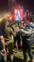 Nighttime outdoor concert draws crowd in Petah Tikva