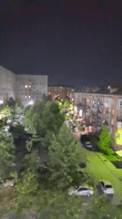 Night scenes from Vladikavkaz: residential streets and an ornate dining room