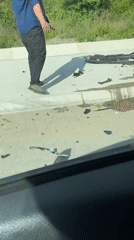 Vehicle sustains front-end damage in Kavač, Montenegro