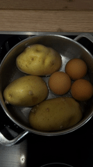 Meal preparation observed in Santiago De Compostela kitchen