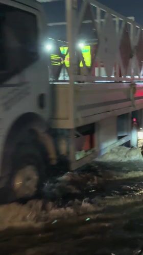 Street flooding hits commercial district in Sharjah, UAE