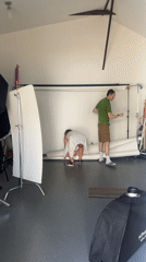 Photography session setup observed in Los Angeles studio
