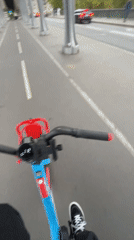 Scooter ride through Paris, Eiffel Tower and Bir-Hakeim bridge