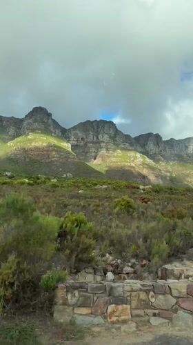Hout Bay's dramatic mountain landscape captured on April afternoon