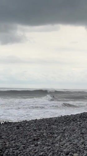 Overcast evening scenes captured around El Tunco surf town