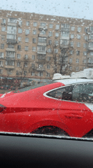 Yandex self-driving car operates in heavy Moscow rain