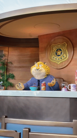 Zootopia police station meet-and-greet at Shanghai Disneyland