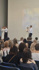 Graduation ceremony unfolds at a Petrozavodsk school or university