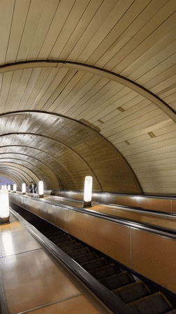 Moscow Metro journey through ornate stations and train cars