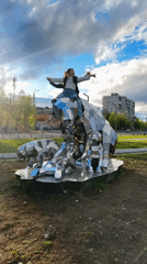 Ordinary afternoon moments captured across Monchegorsk park and waterfront